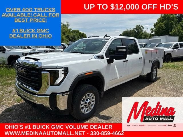 2026 GMC Sierra 2500 HD Pro in Summit White — front three-quarter view