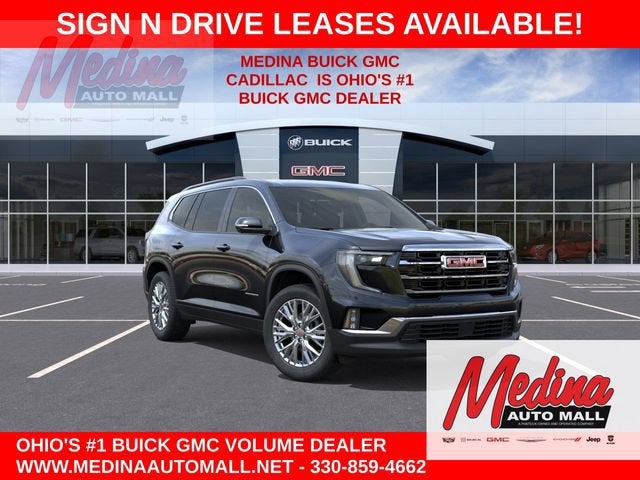 2026 GMC Acadia Elevation in Ebony Twilight Metallic — front three-quarter view