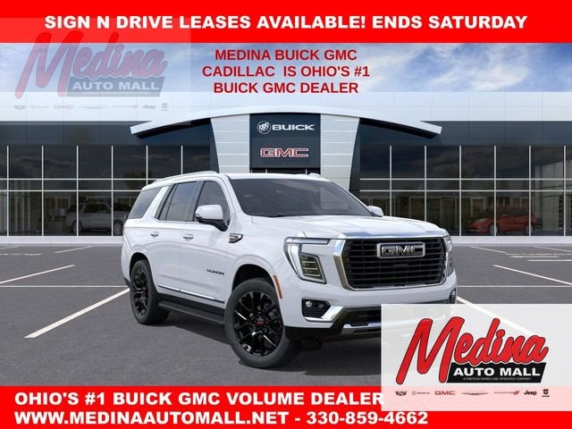2026 GMC Yukon Elevation in Summit White — front three-quarter view