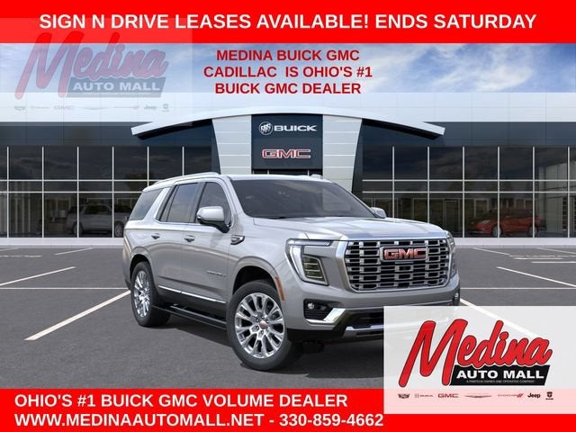 2026 GMC Yukon Denali in Sterling Metallic — front three-quarter view