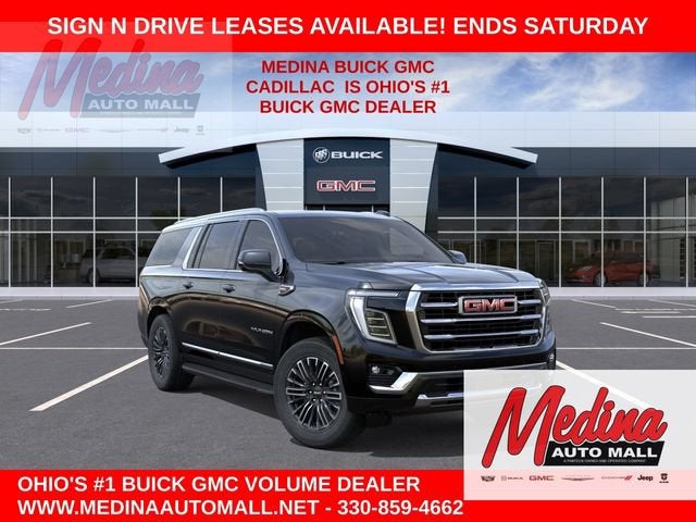 2026 GMC Yukon XL Elevation in Onyx Black — front three-quarter view