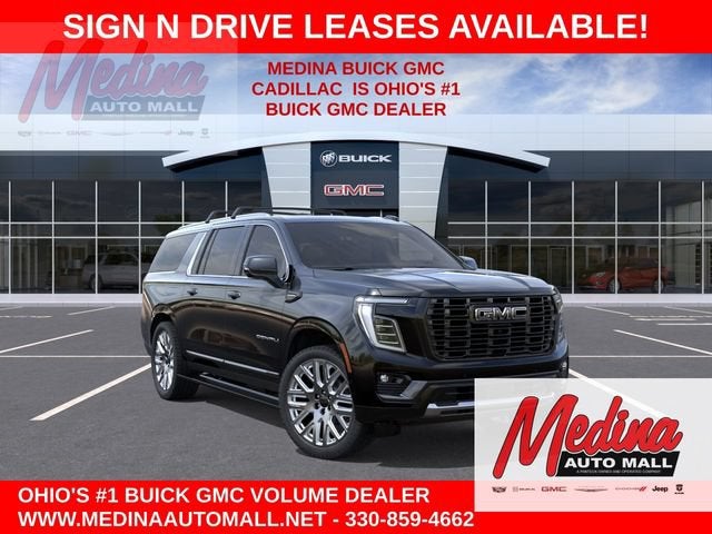 2026 GMC Yukon XL Denali Ultimate in Onyx Black — front three-quarter view