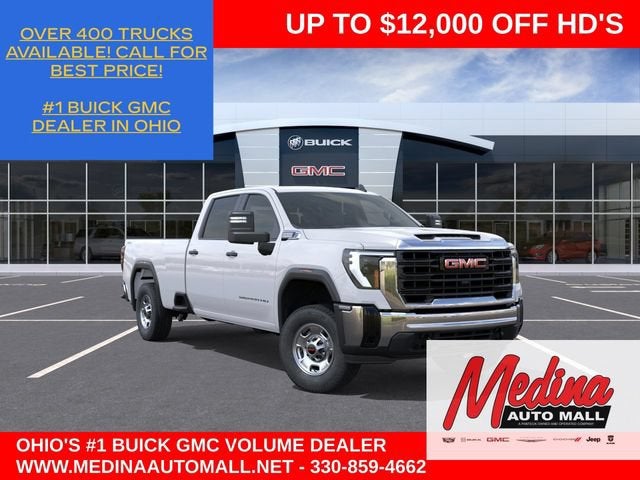 2026 GMC Sierra 2500 HD Pro in Summit White — front three-quarter view