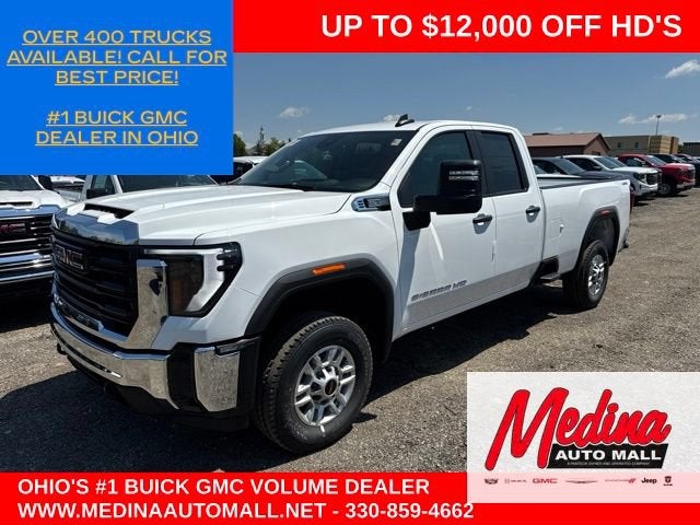 2026 GMC Sierra 2500 HD Pro in Summit White — front three-quarter view
