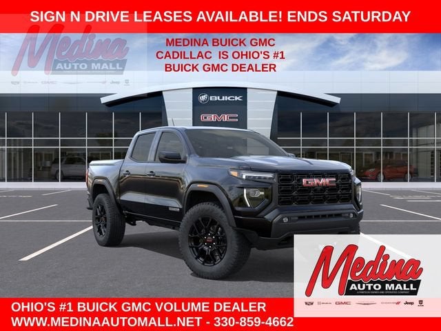 2026 GMC Canyon Elevation in Onyx Black — front three-quarter view