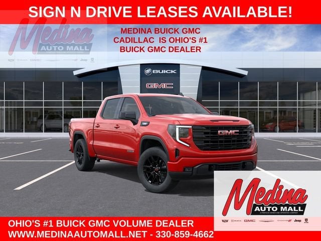 2026 GMC Sierra 1500 Elevation in Cardinal Red — front three-quarter view