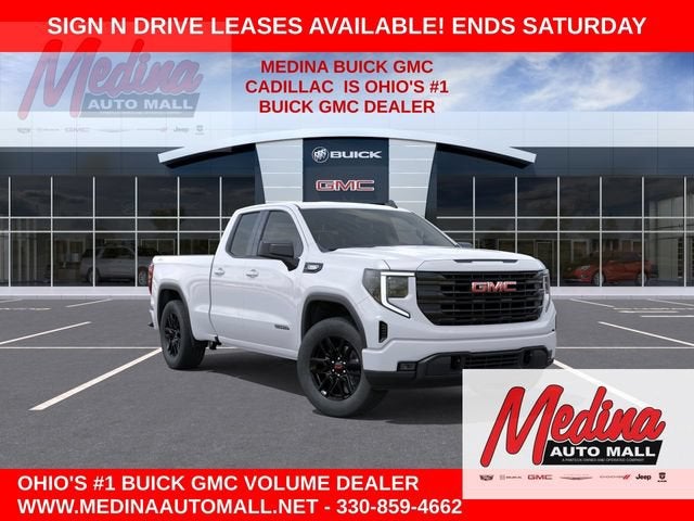 2026 GMC Sierra 1500 Elevation in Summit White — front three-quarter view