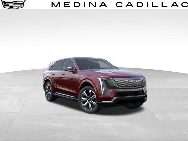 2025 Cadillac ESCALADE IQ Luxury 2 in Black Cherry Tintcoat — front three-quarter view