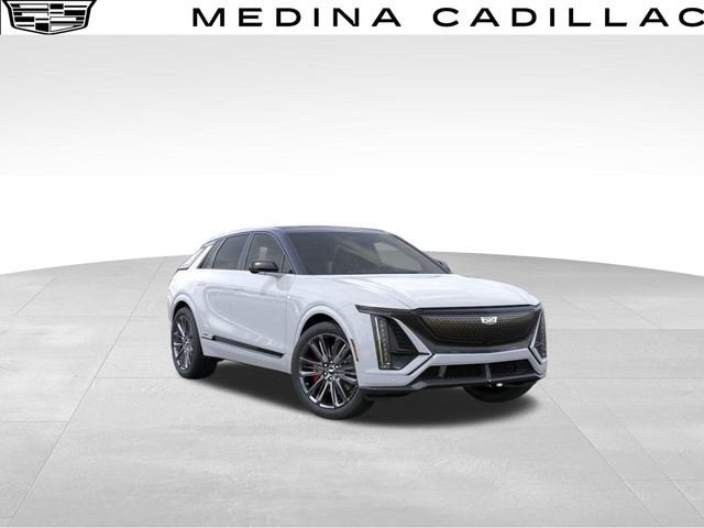 2026 Cadillac LYRIQ V-Series Premium in Vibrant White Tricoat — front three-quarter view