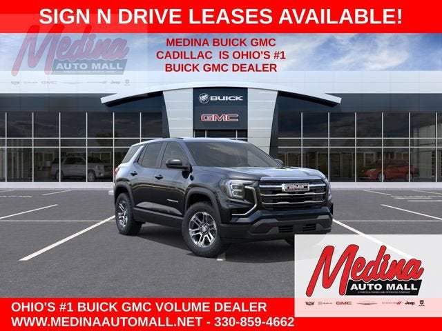 2027 GMC Terrain FWD Elevation in Ebony Twilight Metallic — front three-quarter view