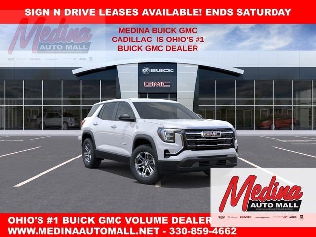 2026 GMC Terrain Elevation in Summit White — front three-quarter view