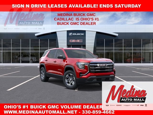 2026 GMC Terrain Elevation in Volcanic Red Tintcoat — front three-quarter view