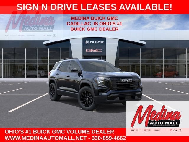 2027 GMC Terrain AWD Elevation in Ebony Twilight Metallic — front three-quarter view