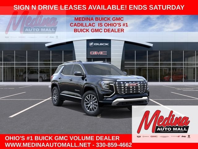 2026 GMC Terrain Denali in Ebony Twilight Metallic — front three-quarter view