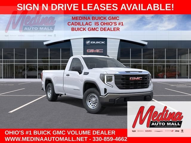 2026 GMC Sierra 1500 Pro in Summit White — front three-quarter view