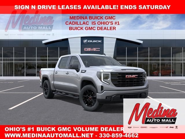 2026 GMC Sierra 1500 Elevation in Sterling Metallic — front three-quarter view