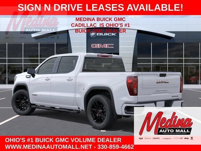 2026 GMC Sierra 1500 Elevation in Summit White — front three-quarter view