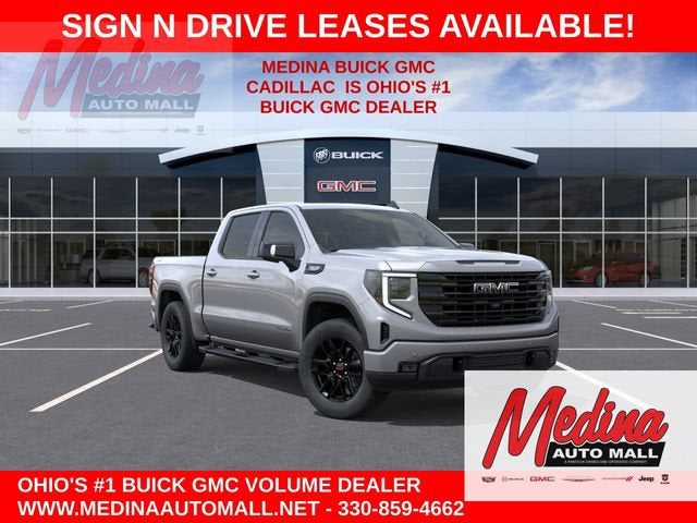 2026 GMC Sierra 1500 Elevation in Sterling Metallic — front three-quarter view