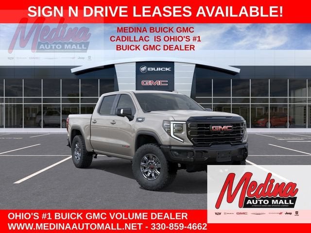 2026 GMC Sierra 1500 AT4X in Coastal Dune — front three-quarter view