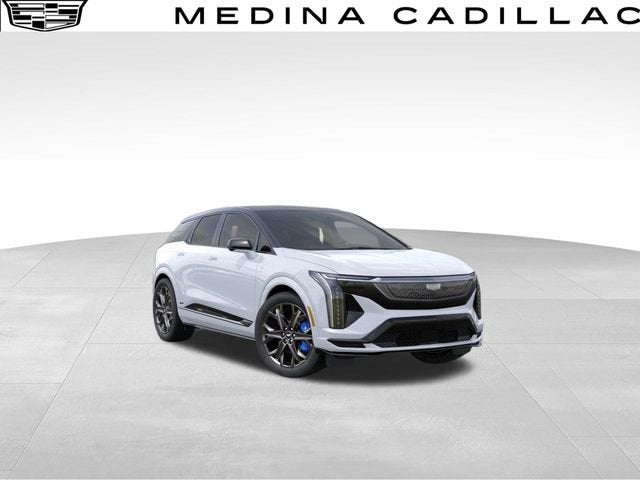 2026 Cadillac OPTIQ V-Series in Vibrant White Tricoat — front three-quarter view