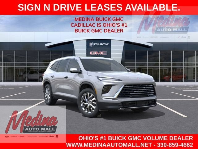 2026 Buick Enclave Preferred in Moonstone Gray Metallic — front three-quarter view