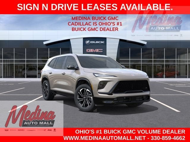 2026 Buick Enclave Sport Touring in Stone Metallic — front three-quarter view