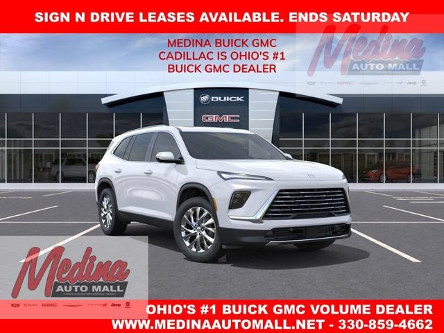 2026 Buick Enclave Preferred in Summit White — front three-quarter view