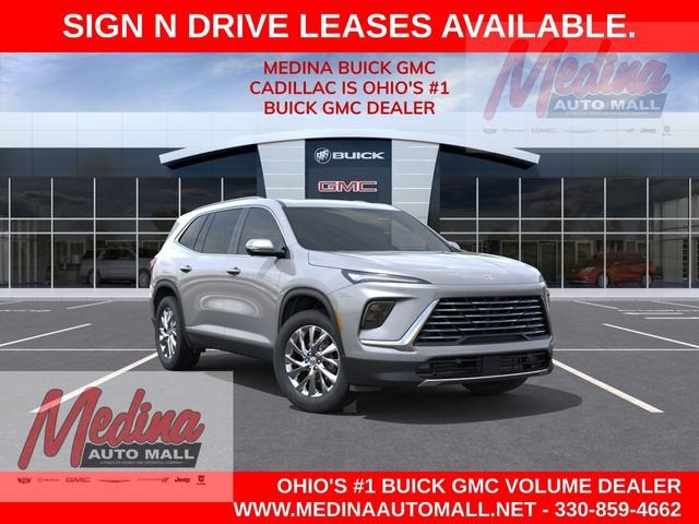2026 Buick Enclave Preferred in Moonstone Gray Metallic — front three-quarter view