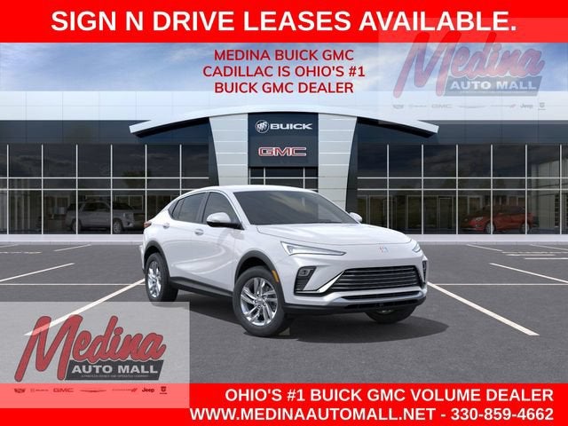 2026 Buick Envista Preferred in Summit White — front three-quarter view