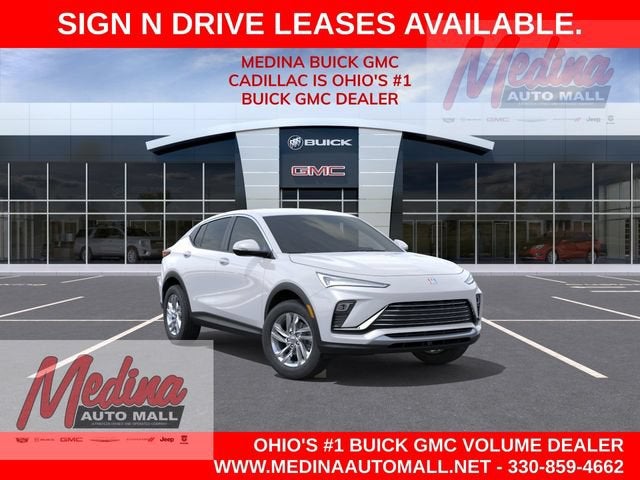 2026 Buick Envista Preferred in Summit White — front three-quarter view