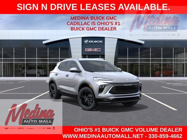 2026 Buick Encore GX Sport Touring in Moonstone Gray Metallic — front three-quarter view
