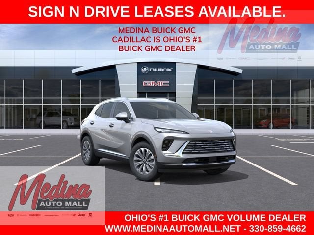 2026 Buick Envision Preferred in Moonstone Gray Metallic — front three-quarter view