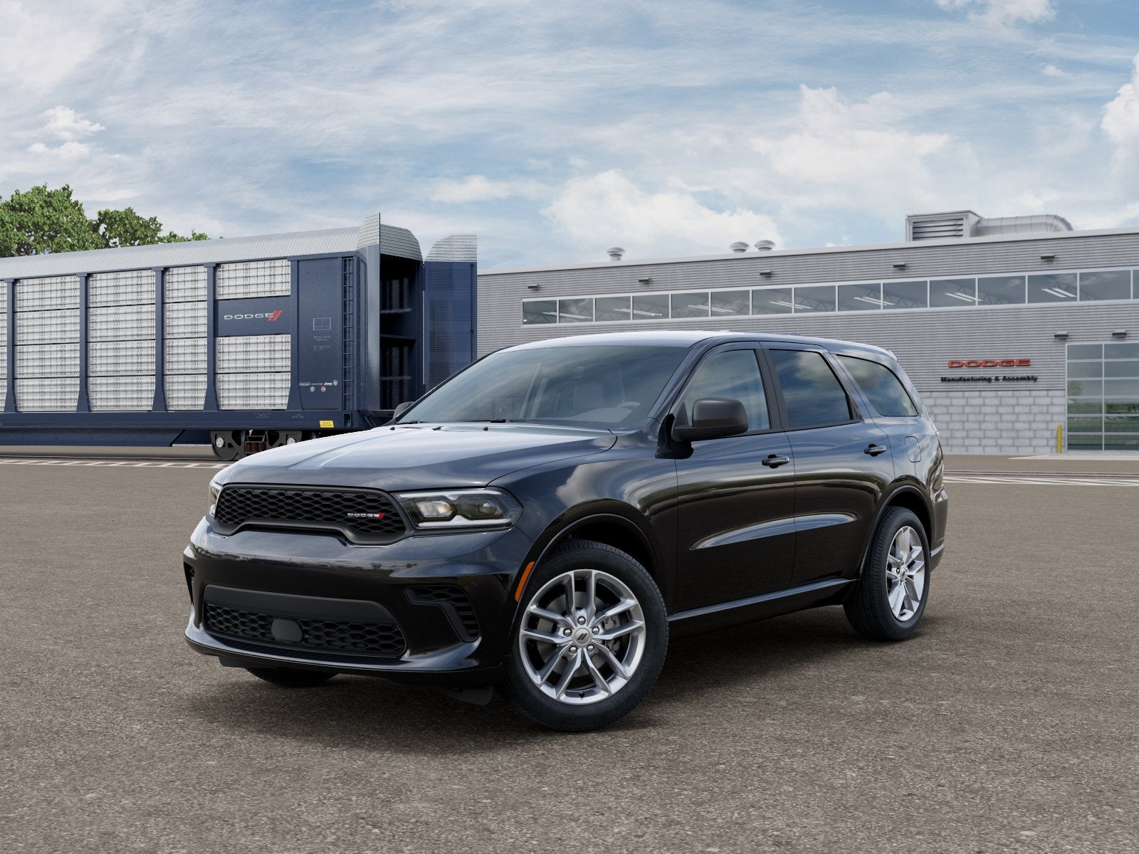 2026 Dodge Durango GT in Black Clearcoat — front three-quarter view