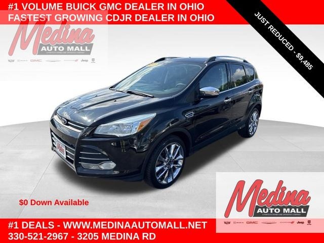 2015 Ford Escape SE in Tuxedo Black — front three-quarter view