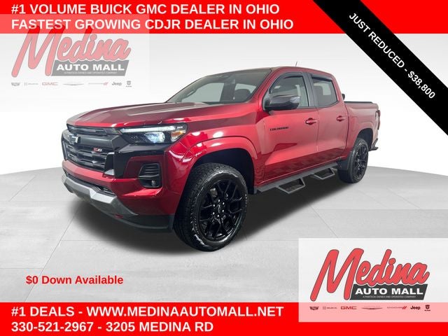 2025 Chevrolet Colorado Z71 in Radiant Red Tintcoat — front three-quarter view