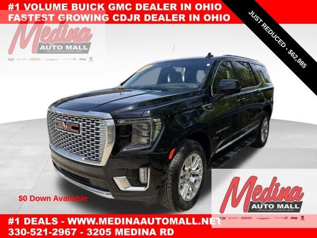 2024 GMC Yukon Denali in Onyx Black — front three-quarter view