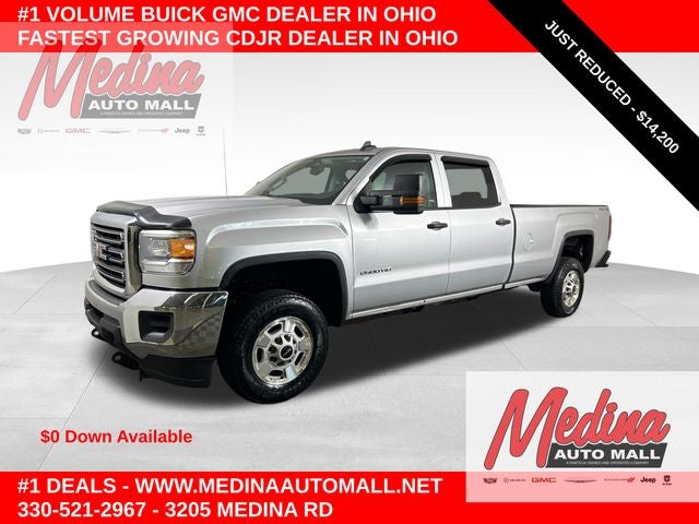2015 GMC Sierra 2500HD Base in Quicksilver Metallic — front three-quarter view