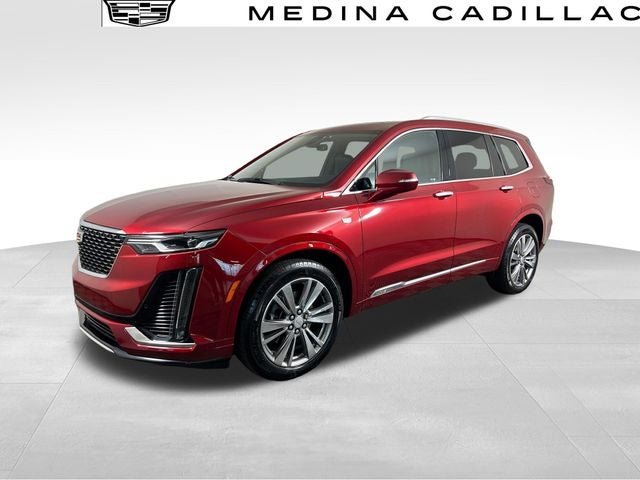 2024 Cadillac XT6 Premium Luxury in Radiant Red Tintcoat — front three-quarter view