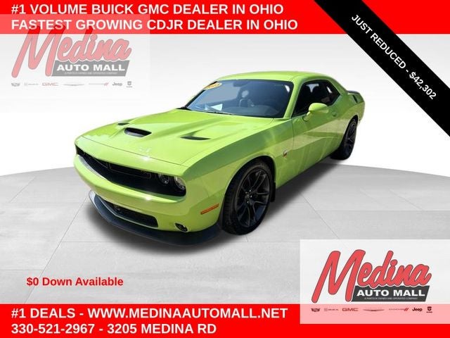 2023 Dodge Challenger R/T Scat Pack in Sublime Metallic Clearcoat — front three-quarter view
