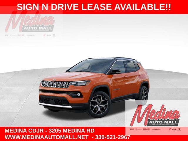 2026 Jeep Compass Limited in Joose Exterior Paint — front three-quarter view
