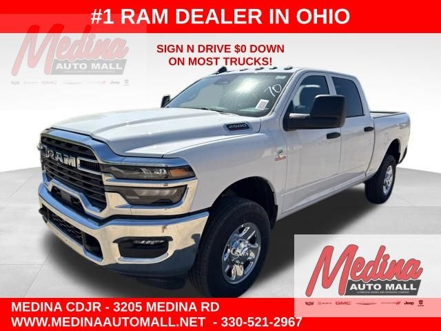 2026 RAM 2500 Tradesman in Bright White Clear-Coat Exterior Paint — front three-quarter view