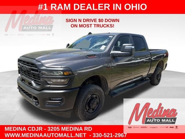 2026 RAM 2500 Tradesman in Granite Crystal Metallic Clear-Coat Exterior Paint — front three-quarter view
