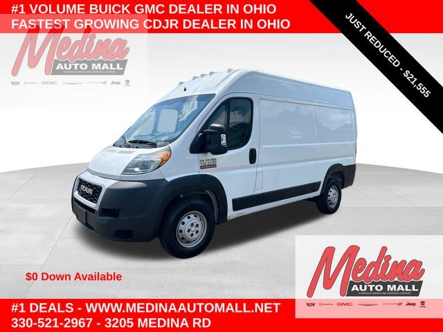 2020 RAM ProMaster 1500 Base in Bright White Clearcoat — front three-quarter view