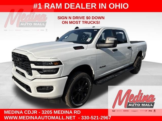 2026 RAM 2500 Big Horn in Bright White Clear-Coat Exterior Paint — front three-quarter view